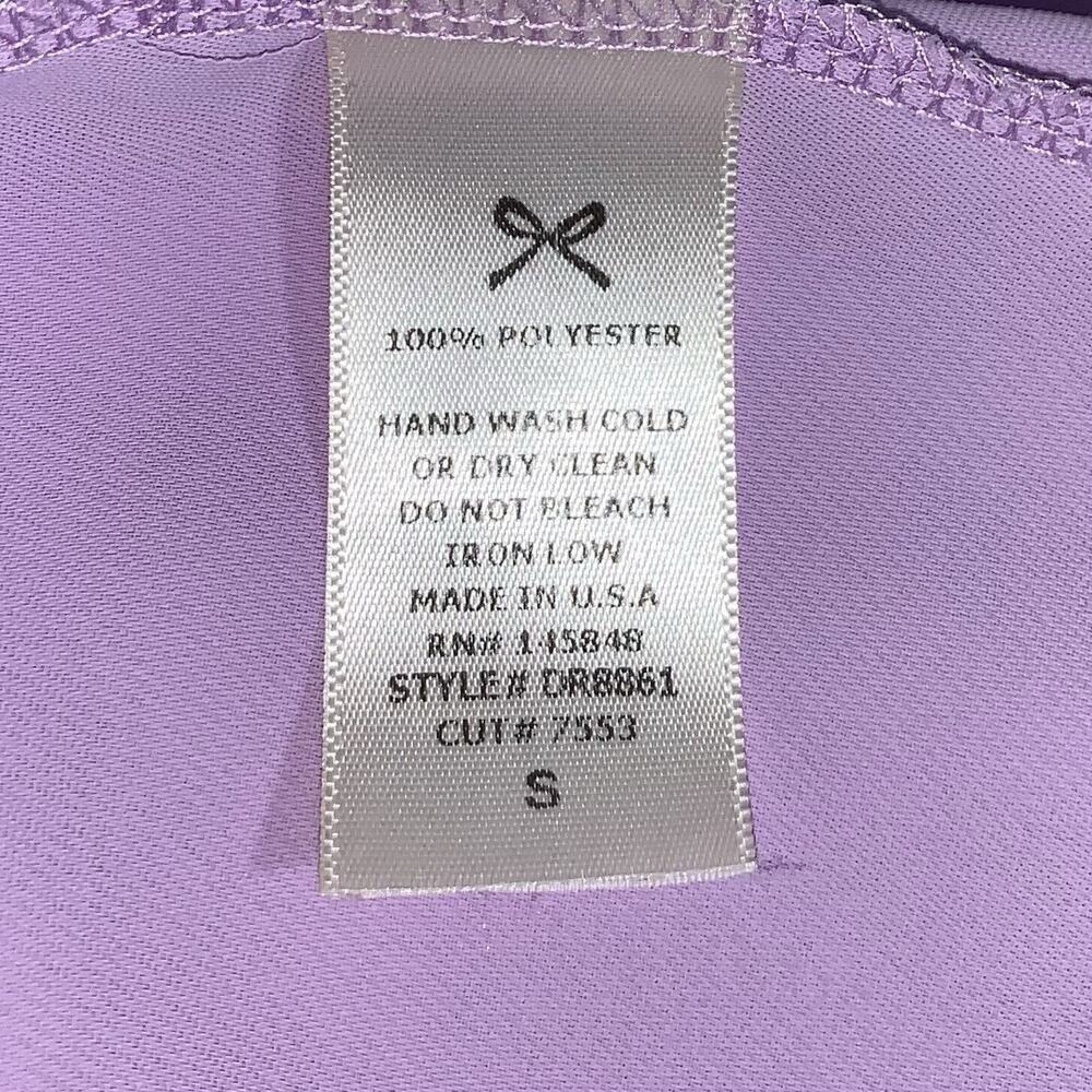 Anthropologie Everly Dress Women's Small Purple Tie Accent Casual Work Zip Up - Picture 6 of 10